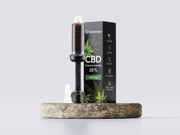 CBD Konopljina Smola 16%, brizga 5ml (800mg)