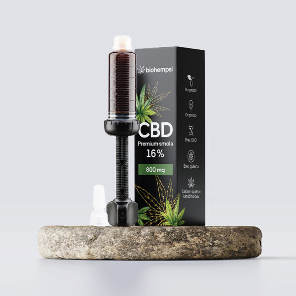 CBD Konopljina Smola 16%, brizga 5ml (800mg)